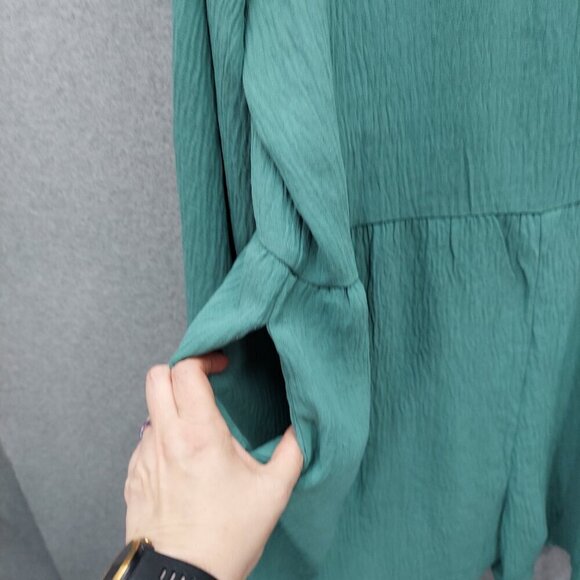 Wishlist Apparel Womens Long Sleeve Green Romper Size L - Picture 4 of 4